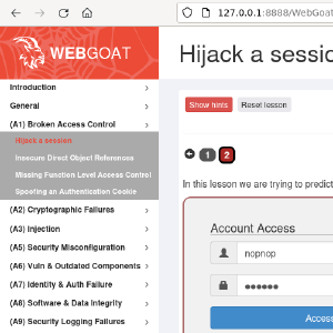 Try Web Hacking on New Webgoat 2023.4