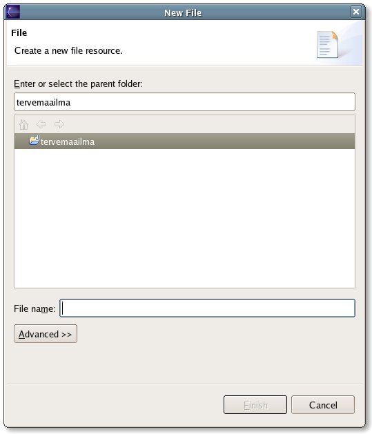 New file: tervemaailma