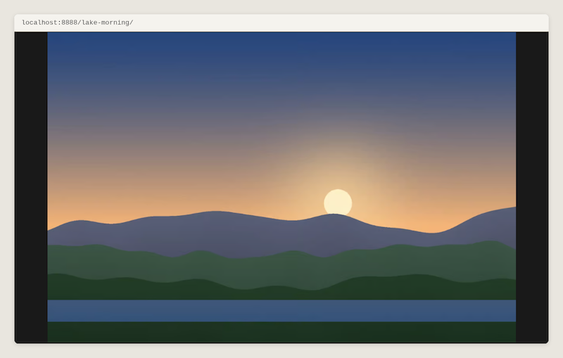 The image shown bigger, over the page